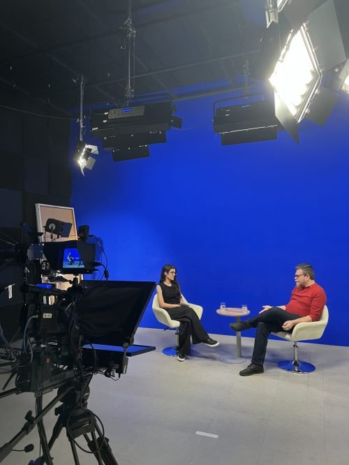 Roberto Sadovski nos estúdios da Anhembi Morumbi - Foto: Rodapé